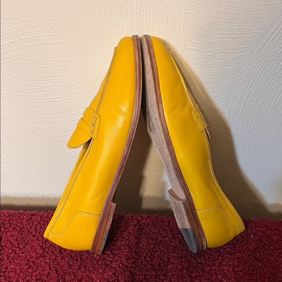 J. Crew Ryan Yellow Penny Loafer size 10 - Picture 10 of 17